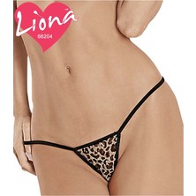 Mulvxbrf BRF02  Büyük Beden Leopar Desenli Tanga (Mulvix)