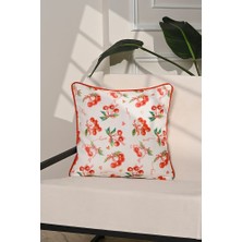 Cherry Crush Romantik Kiraz Desenli Kırlent Kılıfı – 43X43CM
