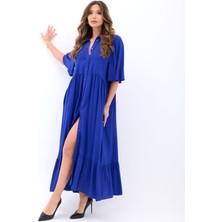 AYDOGANTICARET44 5557 Elbise-Sax