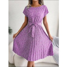 Arben Boutique Dijital Baskılı Elbise