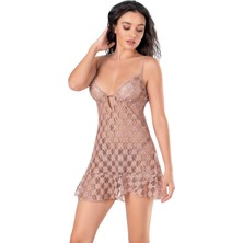 Vizon Kısa Tül Gecelik