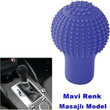 Mediterian Mavi yuvarlak silikon vites topuzu kılıfı, şık ve evrensel tasarım, siyah renk