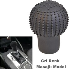 Mediterian Gri Silikon Vites Topuzu Kılıfı, Evrensel, Dayanıklı, Kolay Takılır