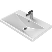 Turkuaz Seramik Cerastyle Elite Etajerli Lavabo 70 cm x 45 cm
