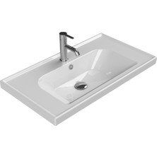 Cerastyle Turkuaz Seramik Frame Etajerli Lavabo 80 x 45  cm