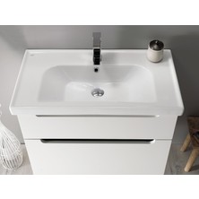 Cerastyle Turkuaz Seramik Frame Etajerli Lavabo 80 x 45  cm