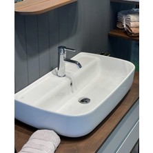 Turkuaz Seramik Cerastyle Aqua 75 x 40 cm Tezgah Üstü Çanak Lavabo