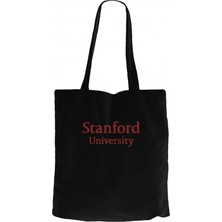Stanford University Red Siyah Kanvas Bez Çanta