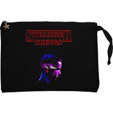 Stranger Things Dream Siyah Clutch Astarlı Cüzdan / El Çantası