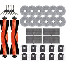Mauuae Dreame X40 Ultra / L40 Ultra/mova P50 Pro Ultra Yedek Parça Aksesuarları Ana Yan Fırça Filtre Paspas Bezi Toz Torbası (Yurt Dışından)