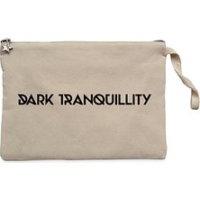 Dark Tranquillity Logo Krem Clutch Astarlı Cüzdan / El Çantası