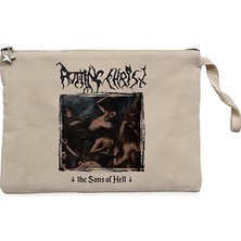 Rotting Christ The Sons Of Hell Krem Clutch Astarlı Cüzdan / El Çantası
