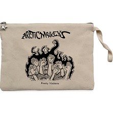Arctic Monkeys Pretty Visitors Krem Clutch Astarlı Cüzdan / El Çantası
