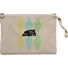 Arctic Monkeys Steep Wave Krem Clutch Astarlı Cüzdan / El Çantası