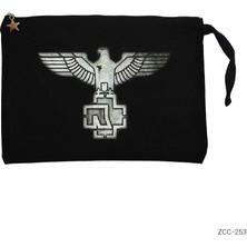 Rammstein Eagle Siyah Clutch Astarlı Cüzdan / El Çantası
