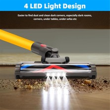 Ruosui Dyson V15 V11 V10 V8 V7 Için Fırça, 4 LED Işıklı Elektrikli Süpürge Fırçaları, Elektrikli Turbo Fırça Halı ve Sert Zeminler (Yurt Dışından)