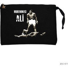 Muhammed Ali Knockout Siyah Clutch Astarlı Cüzdan / El Çantası