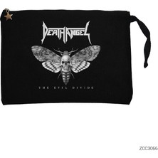 Death Angel The Evil Divide Siyah Clutch Astarlı Cüzdan / El Çantası