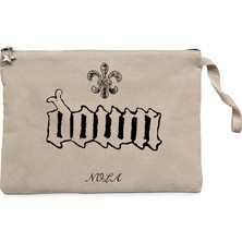 Down Nola Krem Clutch Astarlı Cüzdan / El Çantası