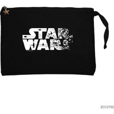 Star Wars Logo - 2 Siyah Clutch Astarlı Cüzdan / El Çantası