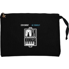 Covenant In Transit Siyah Clutch Astarlı Cüzdan / El Çantası