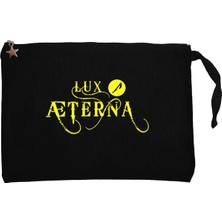 Metallica Lux Æterna Logo Siyah Clutch Astarlı Cüzdan / El Çantası