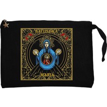 Batushka Raskol Design Siyah Clutch Astarlı Cüzdan / El Çantası
