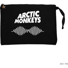 Arctic Monkeys Logo Siyah Clutch Astarlı Cüzdan / El Çantası