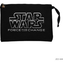 Star Wars Force For Change Siyah Clutch Astarlı Cüzdan / El Çantası