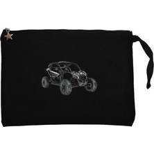 Can Am Off Road Siyah Clutch Astarlı Cüzdan / El Çantası