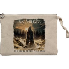 Black Veil Brides Wretched & Divine The Story Of The Wild Ones Krem Clutch Astarlı Cüzdan / El Çantası