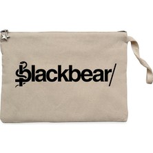 Blackbear Logo Krem Clutch Astarlı Cüzdan / El Çantası