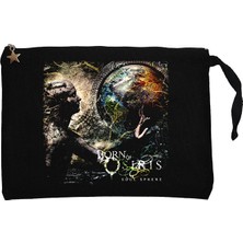 Born Of Osiris Soul Sphere Siyah Clutch Astarlı Cüzdan / El Çantası