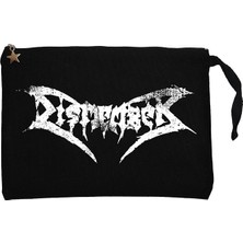 Dismember Logo Siyah Clutch Astarlı Cüzdan / El Çantası