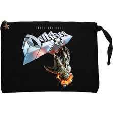 Dokken Tooth And Nail Siyah Clutch Astarlı Cüzdan / El Çantası