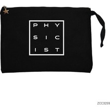 Physicist Box Siyah Clutch Astarlı Cüzdan / El Çantası