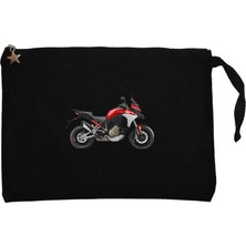 Ducat Multistrada V4 RED-MY21 Siyah Clutch Astarlı Cüzdan / El Çantası