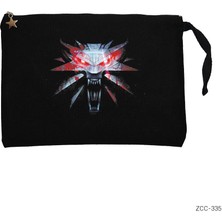 Witcher 3 Avatar Siyah Clutch Astarlı Cüzdan / El Çantası