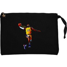 Lebron James Color Siyah Clutch Astarlı Cüzdan / El Çantası