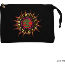 Alice In Chains Logo Siyah Clutch Astarlı Cüzdan / El Çantası
