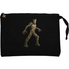 Galaksinin Koruyucuları Groot Siyah Clutch Astarlı Cüzdan / El Çantası