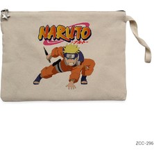 Naruto Krem Clutch Astarlı Cüzdan / El Çantası