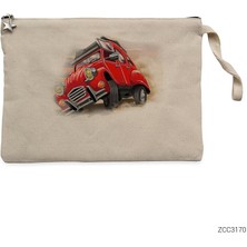 Citroen Chile Krem Clutch Astarlı Cüzdan / El Çantası