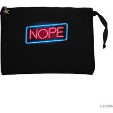 Nope Siyah Clutch Astarlı Cüzdan / El Çantası