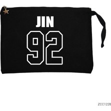 Bts Jin 92 Siyah Clutch Astarlı Cüzdan / El Çantası