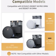Fanmeng Ecovacs Deebot X8 Pro Omni /x8 Omni Elektrikli Süpürge Aksesuarları, Ana Fırça, Mendiller, Yan Fırçalar, Filtreler, Toz Torbaları (Yurt Dışından)