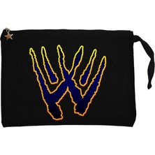 Wolverine Logo Siyah Clutch Astarlı Cüzdan / El Çantası