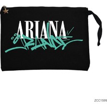 Ariana Grande Siyah Clutch Astarlı Cüzdan / El Çantası