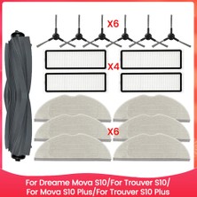 Fanmeng Dreame Mova S10/TROUVER S10/MOVA S10 Plus/trouver S10 Plus Yedek Parça Fırça Hepa Filtre Paspas Bezi (Yurt Dışından)