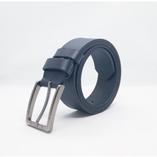 Hakiki Deri Kemer Spor 3,5cm Lacivert Erkek
